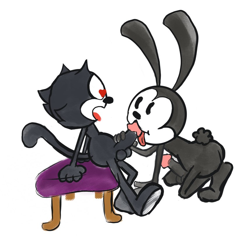 felix the cat and oswald the lucky rabbit (felix the cat (series) and etc) created by negafelix