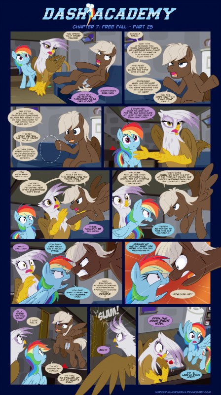 dumb-bell, gilda, and rainbow dash (friendship is magic and etc) created by sorc