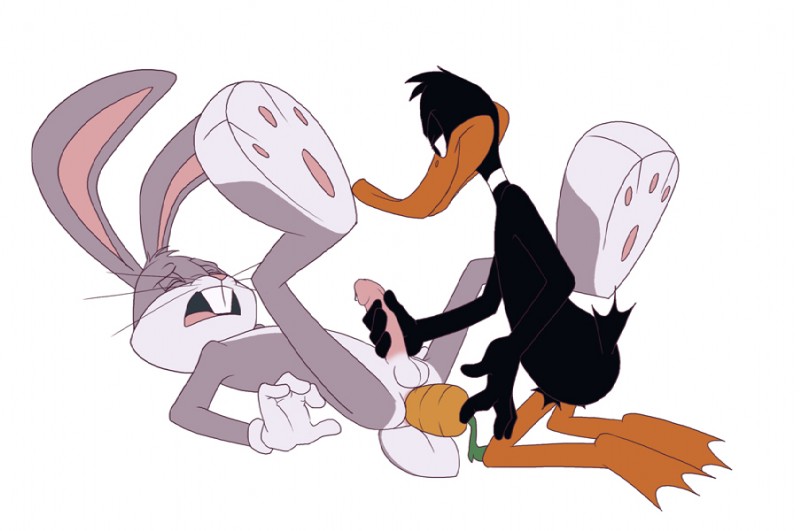 bugs bunny and daffy duck (the looney tunes show and etc) created by daffbugsluver