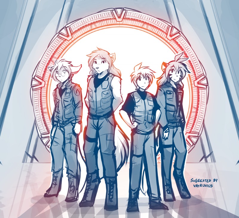 flora, keith keiser, natani, and trace legacy (stargate and etc) created by tom fischbach