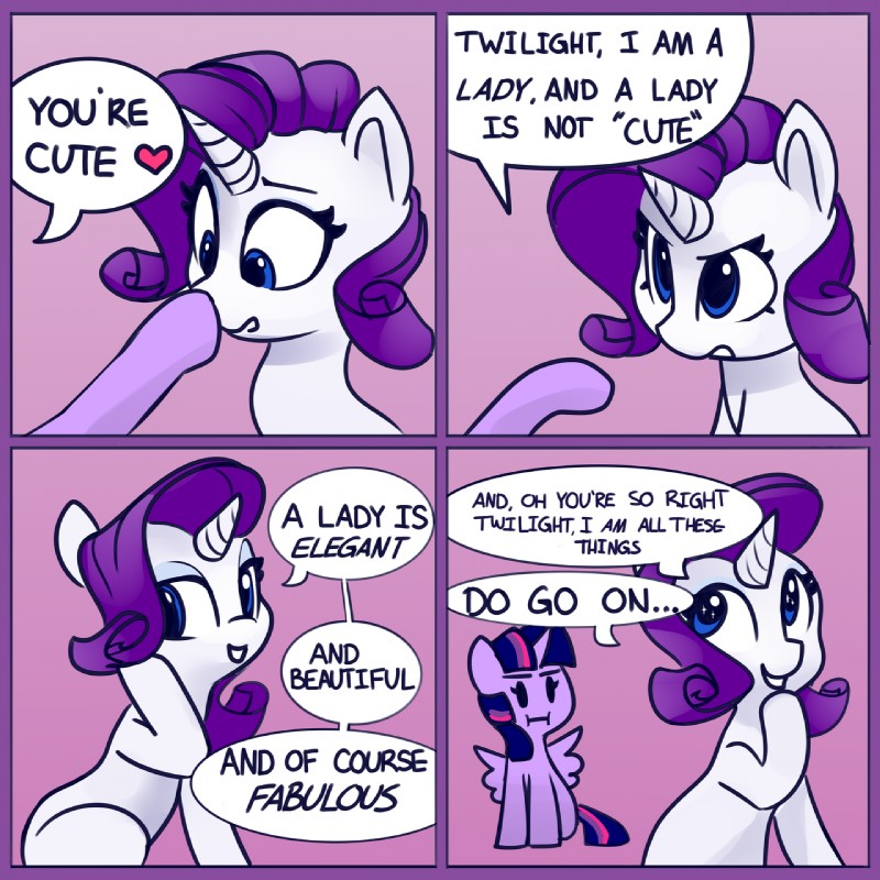 boop border dialogue duo female feral hair horn humor nose_boop pink_background purple_border simple_background text wings lilfunkman friendship_is_magic hasbro my_little_pony mythology rarity_(mlp) twilight_sparkle_(mlp) equid equine mammal mythological_creature mythological_equine unicorn winged_unicorn 1:1 2019 comic english_text hi_res