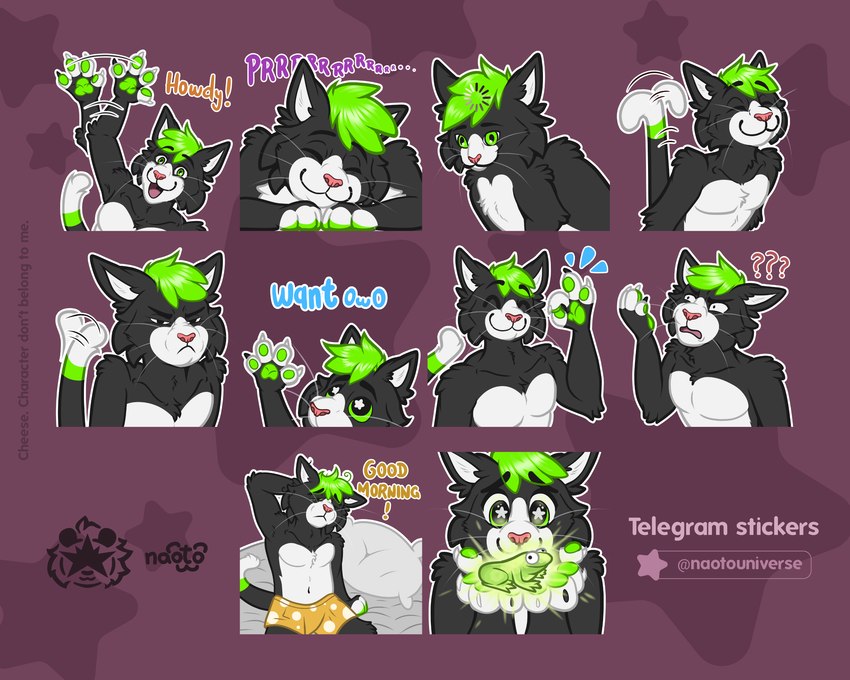 anthro biped gesture humor male male_anthro purring salute solo sticker sticker_pack tail tail_motion tailwag telegram_sticker text thinking thoughtful_expression naoto telegram amphibian domestic_cat felid feline felis frog mammal 5:4 english_text hi_res