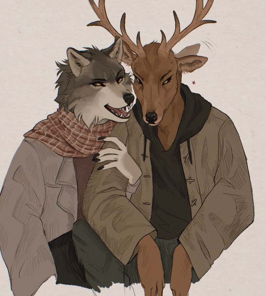 juno and louis (beastars) created by punkintended