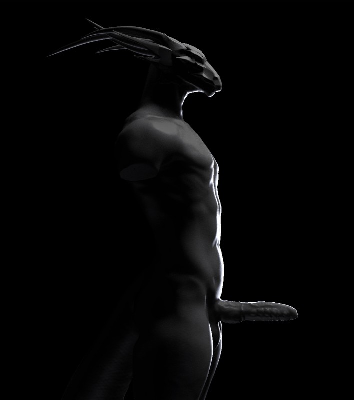 anthro erection genitals male nude penis scales sculpt side_view solo tail boobart mythology dragon lizard mythological_creature mythological_scalie reptile scalie 3d_(artwork) digital_media_(artwork) hi_res portrait three-quarter_portrait unavailable_at_source zbrush_(artwork)