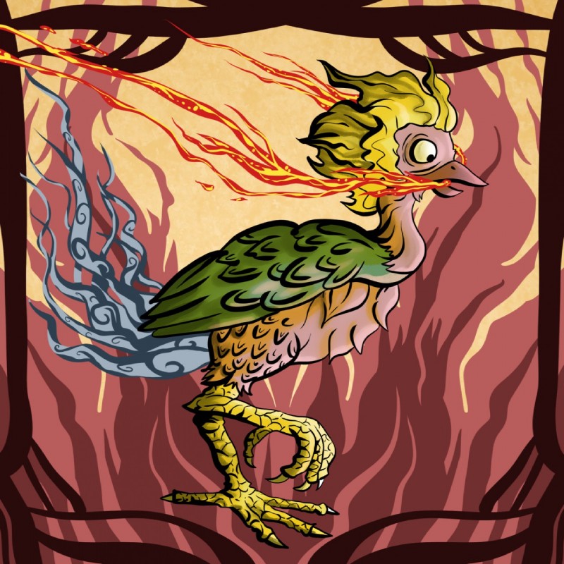 feral fire japanese solo punishedkom asian_mythology east_asian_mythology japanese_mythology mythology avian basan bird yokai 1:1 hi_res