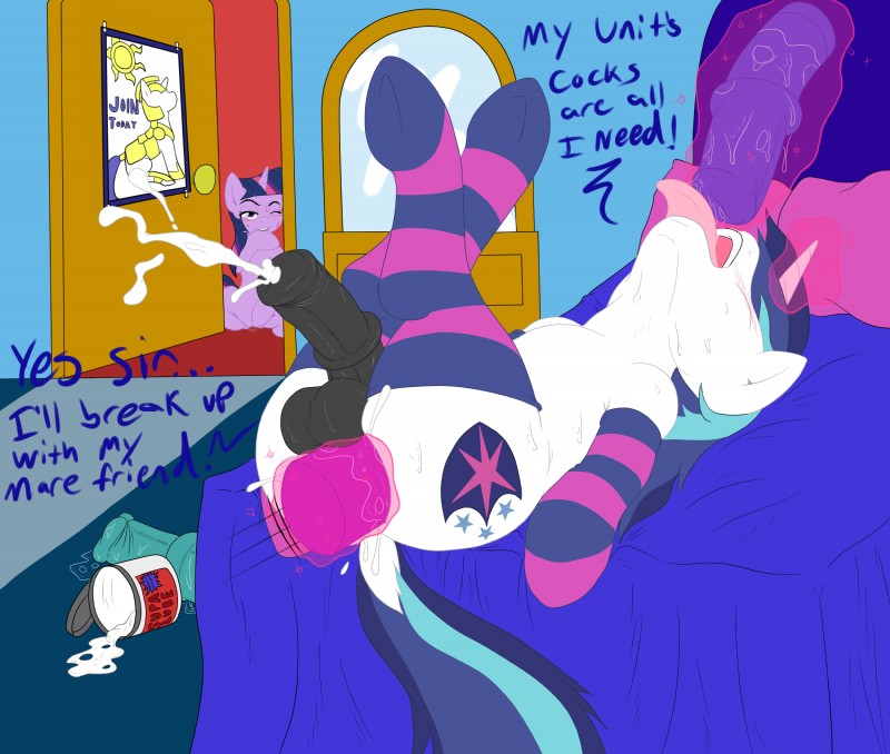 shining armor and twilight sparkle (friendship is magic and etc) created by slashysmiley