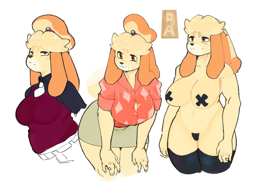 isabelle (animal crossing and etc) created by goonie-san
