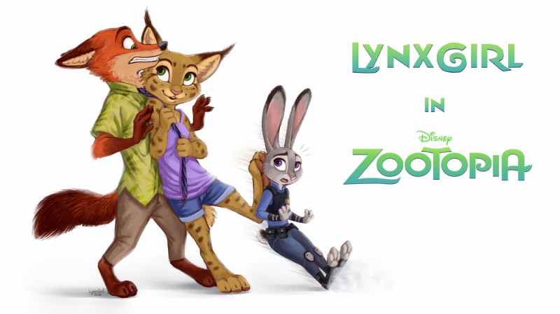 judy hopps, lynxgirl, and nick wilde (zootopia and etc) created by reallynxgirl