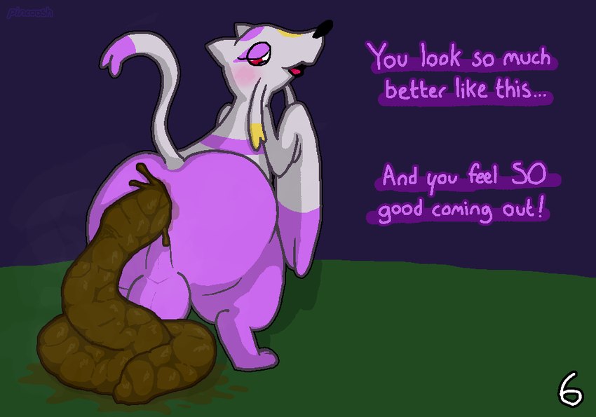 after_vore anus backsack balls blush butt cruelty death dialogue dirty_talk disposal eyelashes fatal_vore feces genitals looking_back looking_pleasured male male_pooping musk narrowed_eyes page_number perineum pooping raised_tail rear_view red_eyes scatplay semi-anthro snuff speech_bubble stink_fumes tail vore pincoosh nintendo pokemon generation_5_pokemon mienshao pokemon_(species) comic digital_media_(artwork) signature