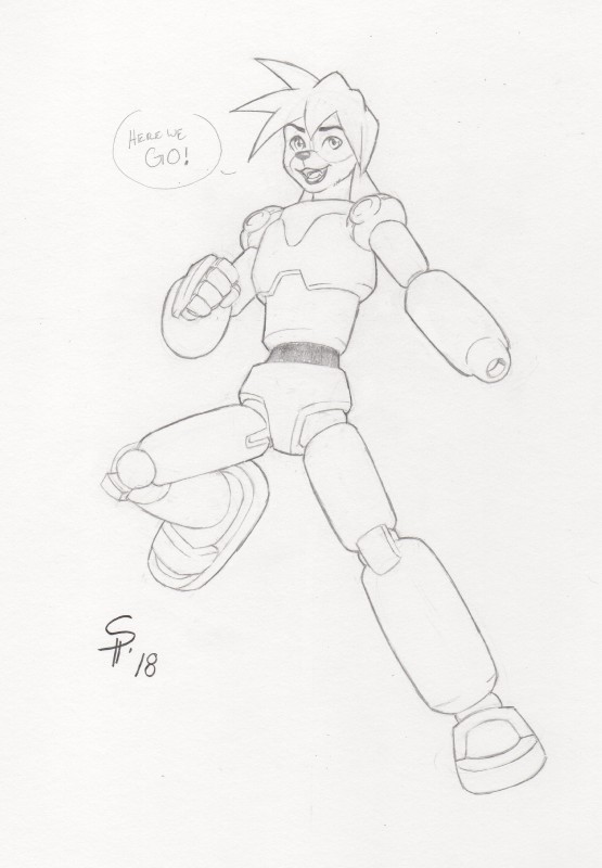 anthro cosplay dialogue male simple_background solo speech_bubble text white_background dreadwolfclaw1990 capcom mega_man_(series) mega_man_legends cade_davenport mega_man_volnutt beagle canid canine canis domestic_dog hunting_dog mammal scent_hound 2018 absurd_res english_text hi_res traditional_media_(artwork)