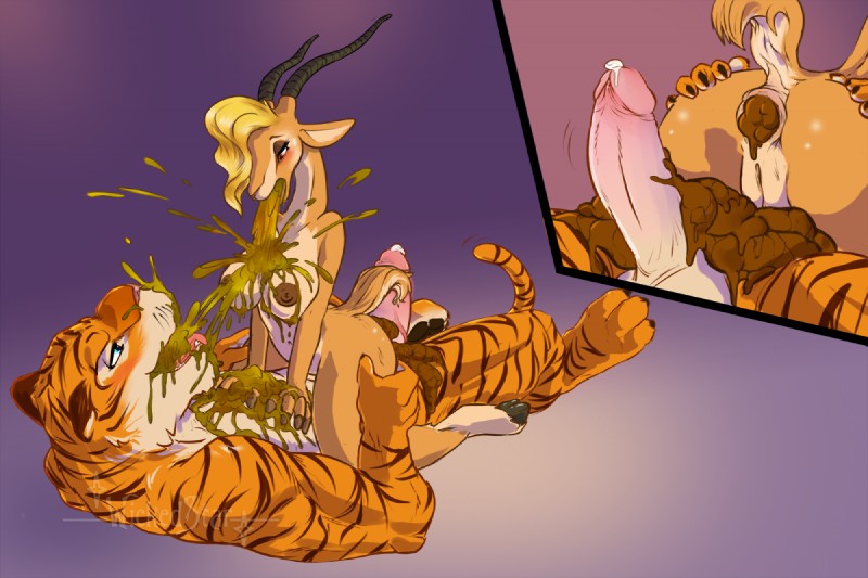 gazelle and tiger dancer (zootopia and etc) created by starman deluxe