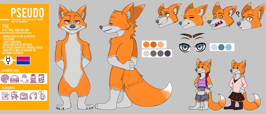 fan character and pseudofox (zootopia and etc) created by mortowl