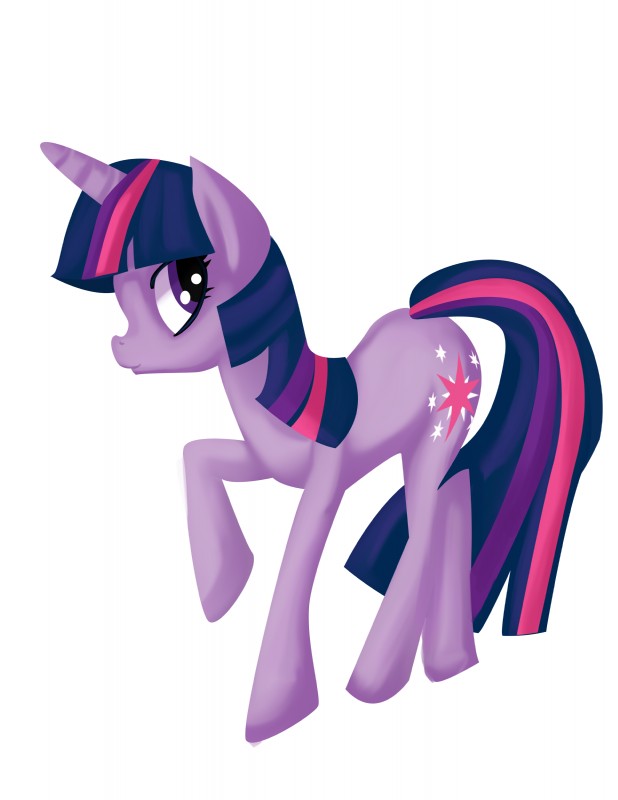 cutie_mark female feral fur hair horn multicolored_hair purple_body purple_eyes purple_fur purple_hair quadruped simple_background smile solo tail two_tone_hair white_background fauxsquared friendship_is_magic hasbro my_little_pony mythology twilight_sparkle_(mlp) equid equine mammal mythological_creature mythological_equine unicorn absurd_res hi_res