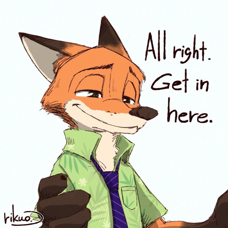 nick wilde (zootopia and etc) created by rikuo (artist)