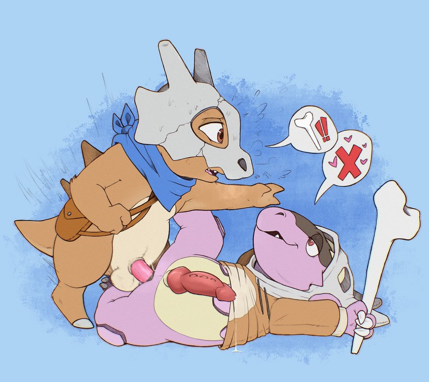 anal anal_penetration animal_genitalia bodily_fluids bullying clothing duo genital_fluids genitals hoodie male male/male male_penetrated male_penetrating male_penetrating_male open_mouth penetration precum sex sheath topwear sneaselsnee nintendo pokemon jesse_khan cubone generation_1_pokemon generation_6_pokemon mega_evolution mega_kangaskhan pokemon_(species) shiny_pokemon absurd_res hi_res