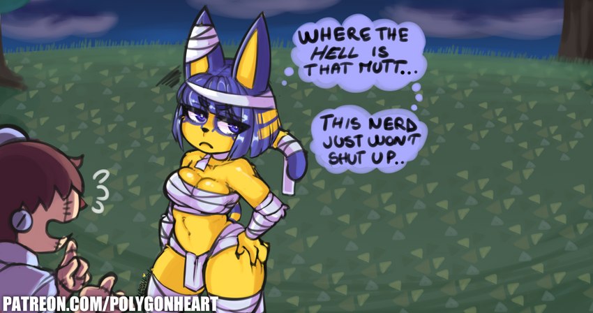 ankha (animal crossing and etc) created by polygonheart