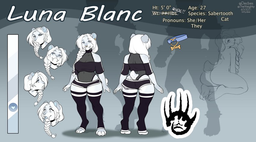 luna blanc created by kittydee