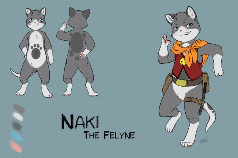 fan character and naki (monster hunter and etc) created by benji (artist)