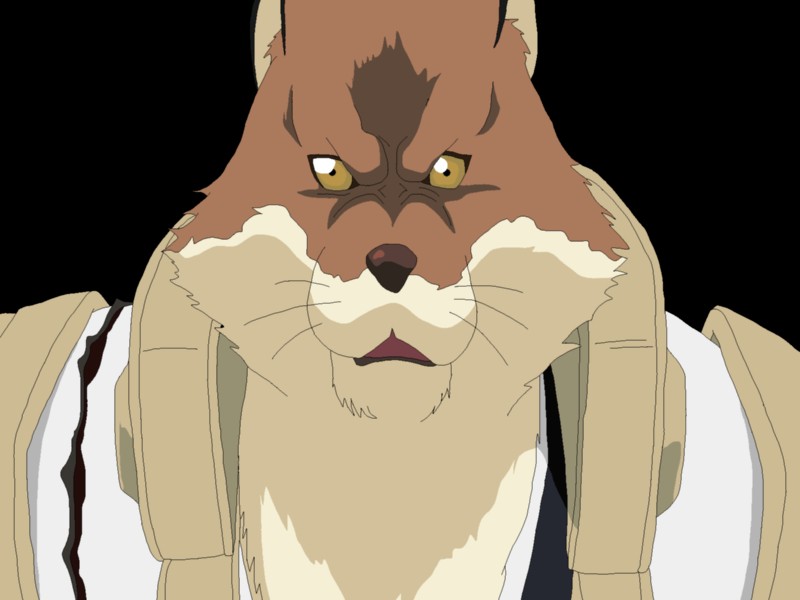 anthro brown_body brown_fur clothing fur male simple_background solo transparent_background yellow_eyes maxime-jeanne bleach_(series) sajin_komamura canid canine canis mammal wolf 2013 4:3 alpha_channel hi_res