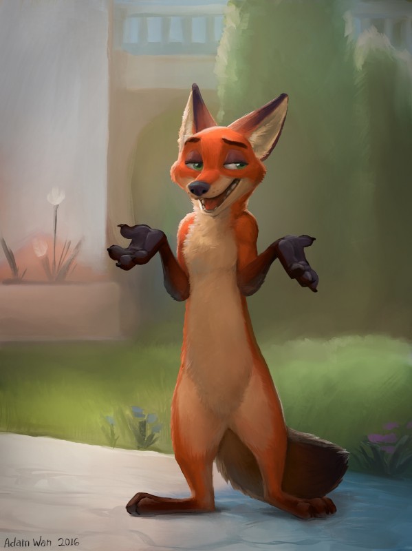 nick wilde (zootopia and etc) created by zaush