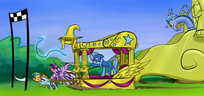 princess cadance, twilight sparkle, discord, snails, trixie, and etc (friendship is magic and etc) created by underpable