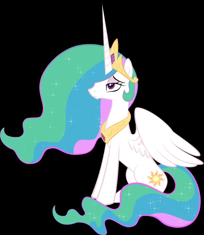 crown cutie_mark feathered_wings feathers female feral hair headgear horn jewelry multicolored_hair multicolored_tail princess purple_eyes royalty simple_background solo tail tiara transparent_background unimpressed wings zidanemina friendship_is_magic hasbro my_little_pony mythology princess_celestia_(mlp) equid equine mammal mythological_creature mythological_equine winged_unicorn alpha_channel hi_res