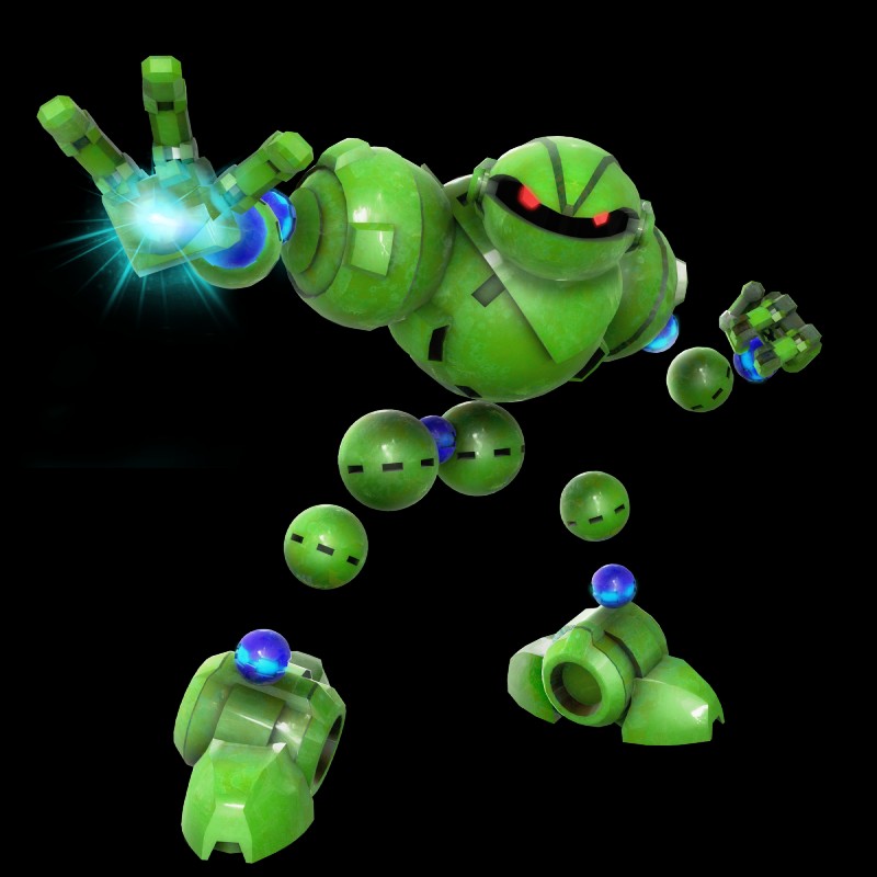 circle green_body green_skin laser machine not_furry red_eyes solo nibroc-rock sega vectorman_(series) vectorman_(character) robot 1:1 3d_(artwork) alpha_channel digital_media_(artwork) hi_res