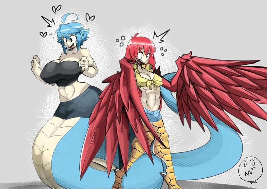 miia and papi (european mythology and etc) created by onatart