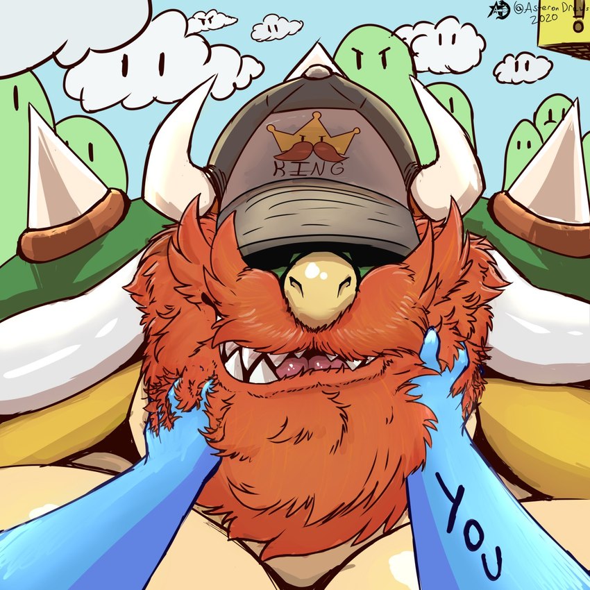 anon and bowser (mario bros and etc) created by pokenerd8