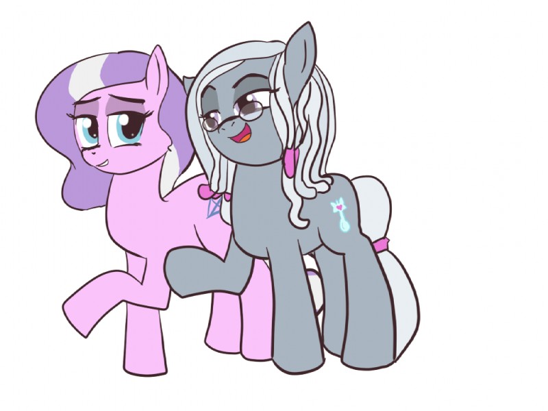 diamond tiara and silver spoon (friendship is magic and etc) created by kl0ndike