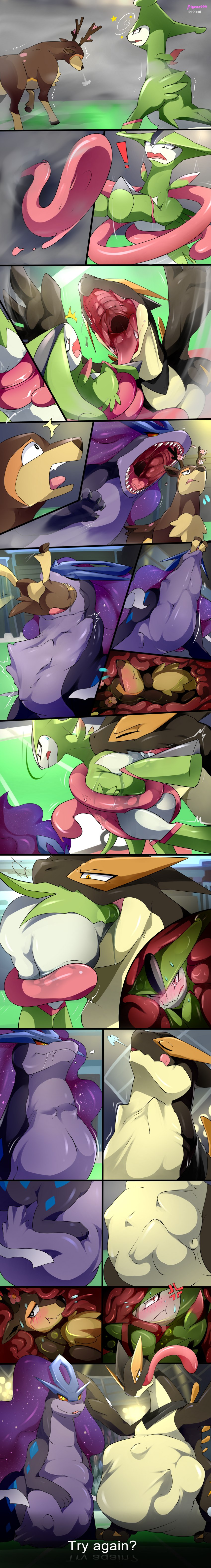 ambiguous_gender ambiguous_pred ambiguous_prey blush bodily_fluids brown_body brown_fur feral fully_inside fur fusion green_body group long_tongue motion_lines mouth_shot open_mouth oral_vore partially_inside paws pokemon_fusion purple_body saliva stomach_acid struggling surprised_expression swallowing sweat sweatdrop teeth tongue vore white_body seonmi nintendo pokemon annika_(pippuri) autumn_sawsbuck generation_2_pokemon generation_5_pokemon generation_6_pokemon greninja legendary_pokemon lugia pokemon_(species) sawsbuck suicune virizion absurd_res hi_res long_image sequence tall_image