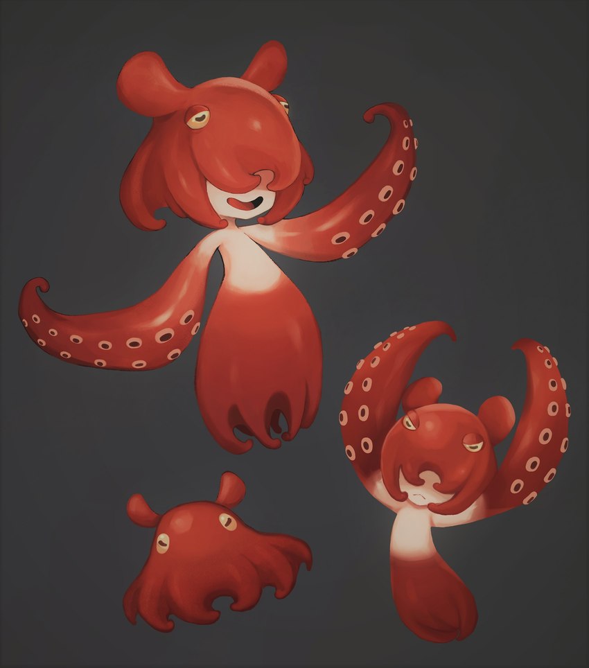 ambiguous_gender featureless_chest horizontal_pupils nude pupils solo suction_cup tentacle_arms tentacles imo10yen animal_humanoid cephalopod cephalopod_humanoid flapjack_octopus humanoid marine marine_humanoid mollusk mollusk_humanoid octopus_humanoid absurd_res hi_res