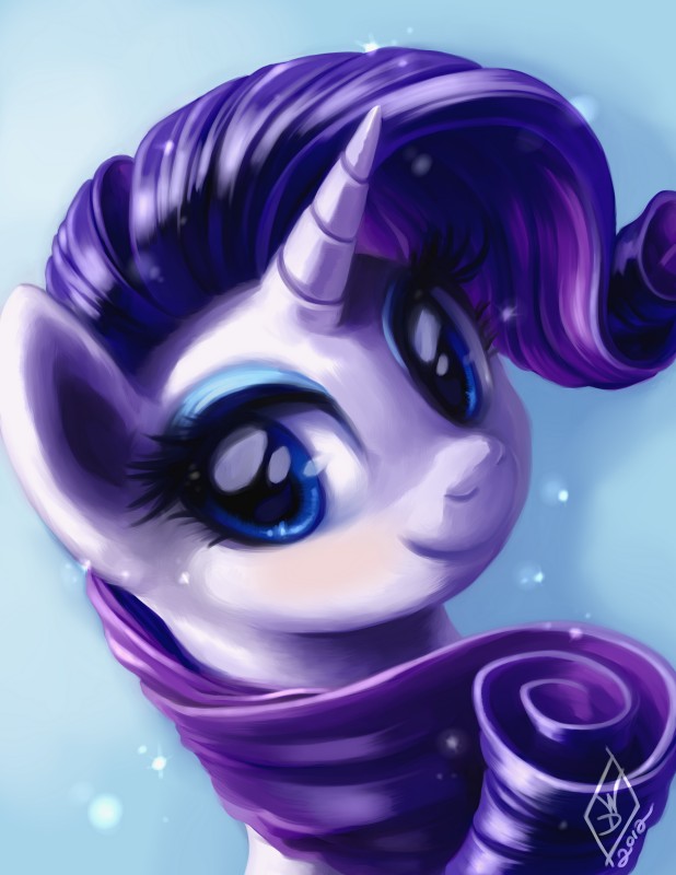 blue_eyeshadow eyeshadow female feral fur horn makeup solo white_body white_fur whitediamonds friendship_is_magic hasbro my_little_pony mythology rarity_(mlp) equid equine mammal mythological_creature mythological_equine unicorn hi_res