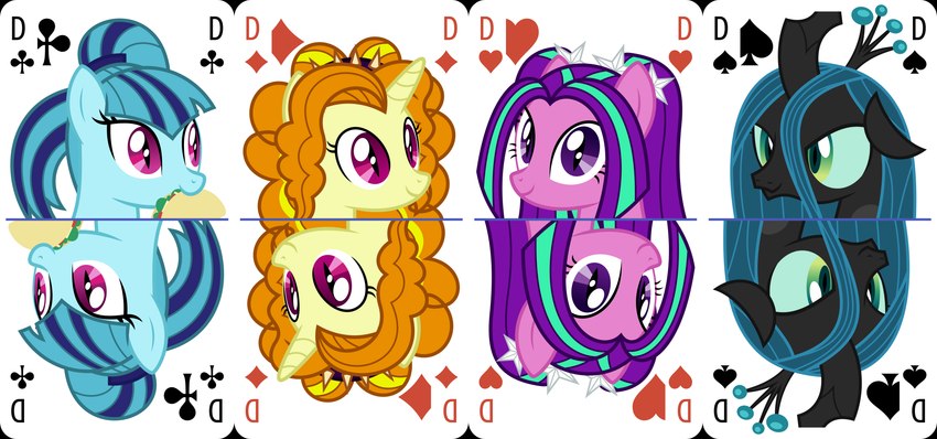 adagio dazzle, aria blaze, queen chrysalis, sonata dusk, and the dazzlings (friendship is magic and etc) created by parclytaxel