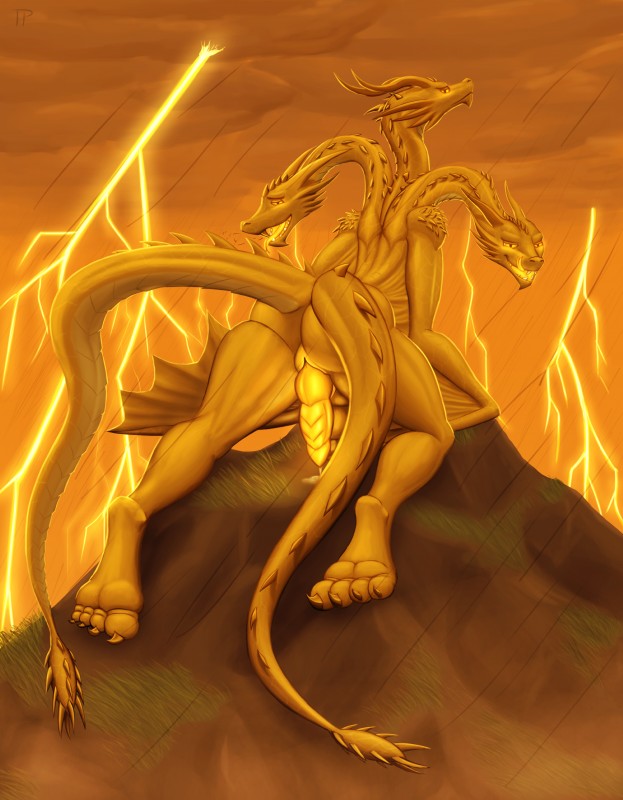 king ghidorah (european mythology and etc) created by testowepiwko