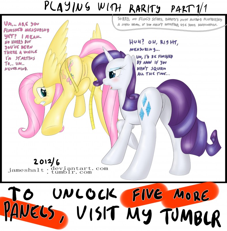 fluttershy and rarity (friendship is magic and etc) created by haltie
