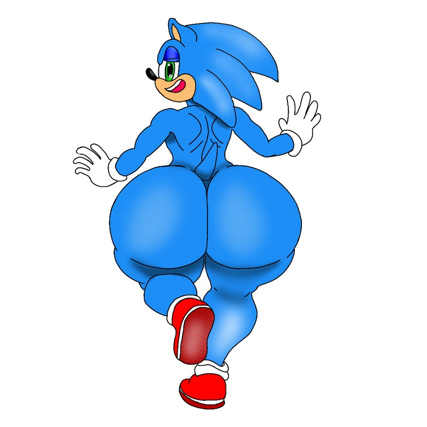 big_butt butt huge_butt male nude solo thick_thighs mooneypup sega sonic_the_hedgehog_(series) sonic_the_hedgehog eulipotyphlan hedgehog mammal 1:1