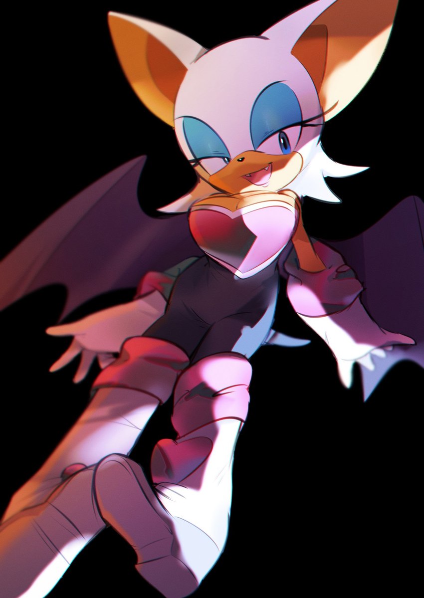 rouge the bat (sonic the hedgehog (series) and etc) created by pachirisus