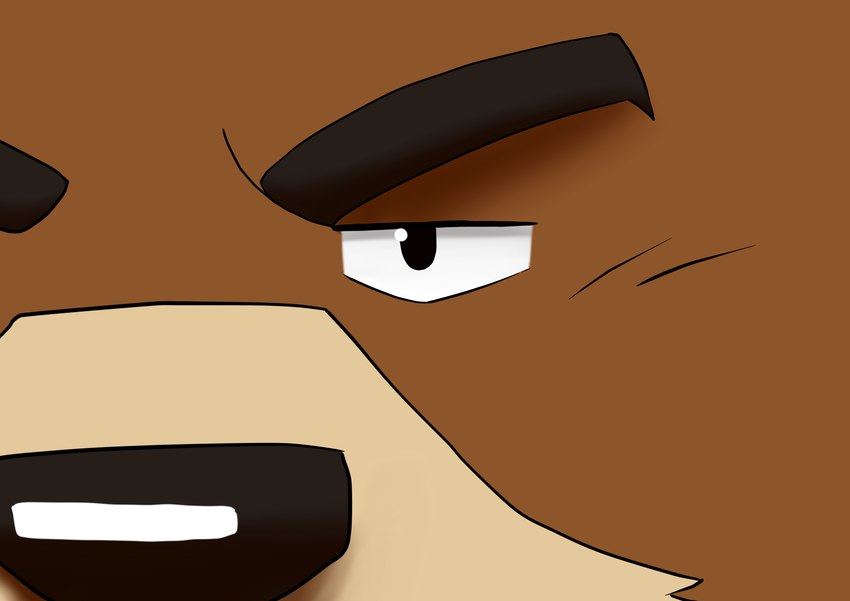 anthro black_nose brown_body brown_fur close-up countershade_fur countershade_snout countershading fur male multicolored_body multicolored_fur snout solo tan_body tan_countershading tan_fur two_tone_body two_tone_fur kumadasi morenatsu juuichi_mikazuki bear black_bear mammal moon_bear ursine 2012 hi_res