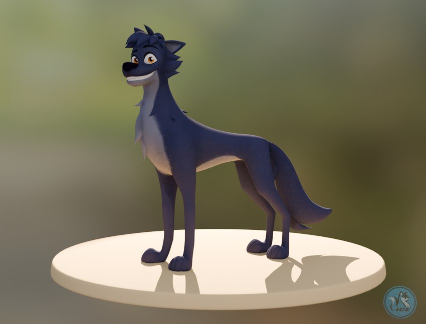 black_body black_ears black_fur black_hair black_nose black_tail brown_eyes feral fur grey_body grey_fur hair looking_at_viewer male multicolored_body multicolored_fur quadruped smile solo tail teeth two_tone_body two_tone_fur ice_nova belfort_and_lupin lupin_(belfort_and_lupin) canid canine canis hybrid mammal wolf wolfdog 2025 3d_(artwork) digital_media_(artwork) signature