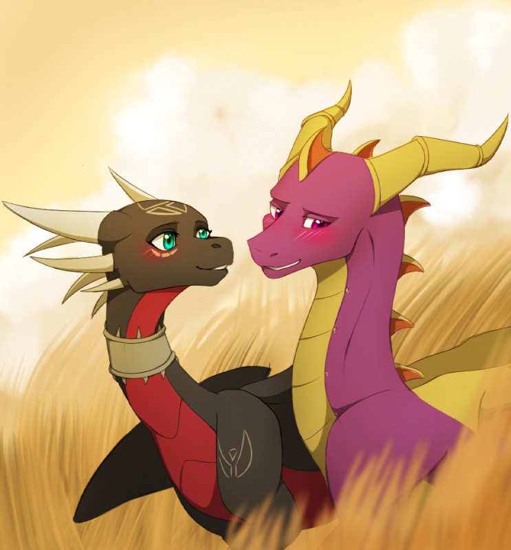 cynder and spyro (the legend of spyro and etc) created by wrappedvi