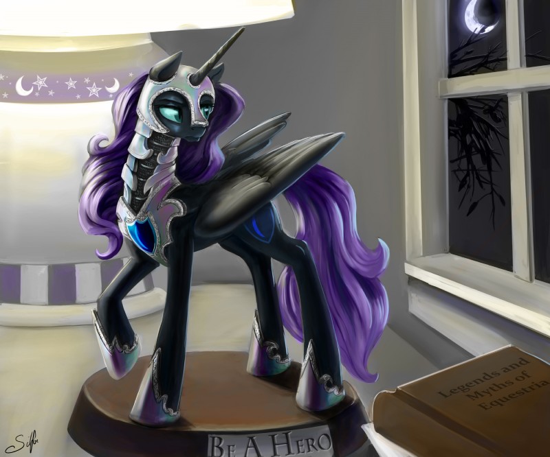 feathered_wings feathers female feral hair horn long_hair solo wings silfoe hasbro my_little_pony mythology past_sins_(fanfic) fan_character nyx_(mlp) equid equine horse mammal mythological_creature mythological_equine pony winged_unicorn 2014 6:5 absurd_res hi_res