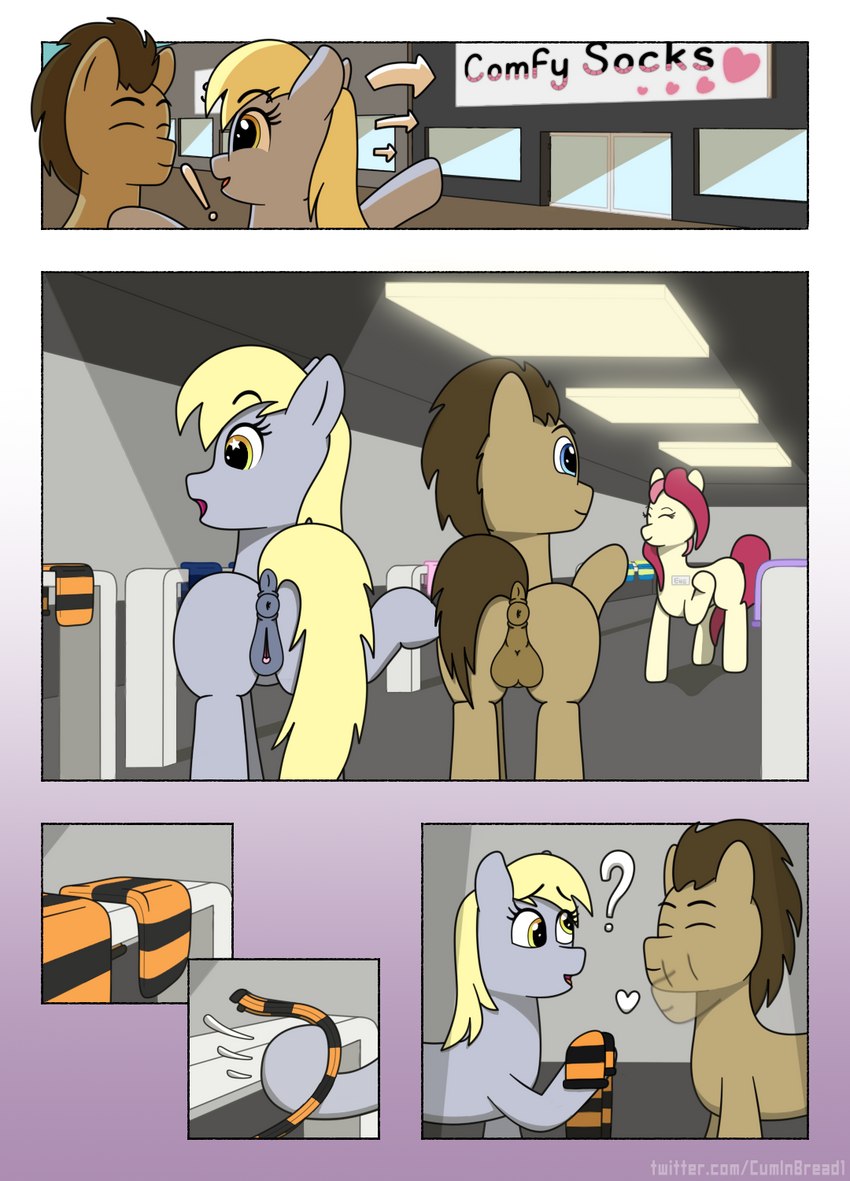 background character, derpy hooves, and doctor whooves (friendship is magic and etc) created by cuminbread