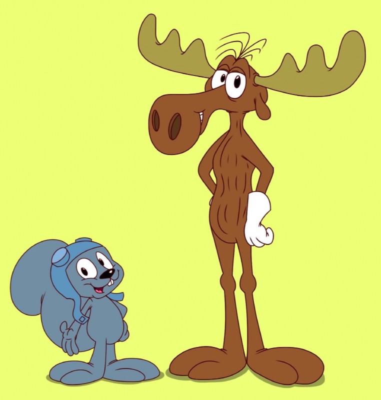 bullwinkle j. moose and rocket j. squirrel (jay ward productions and etc) created by kylestudios