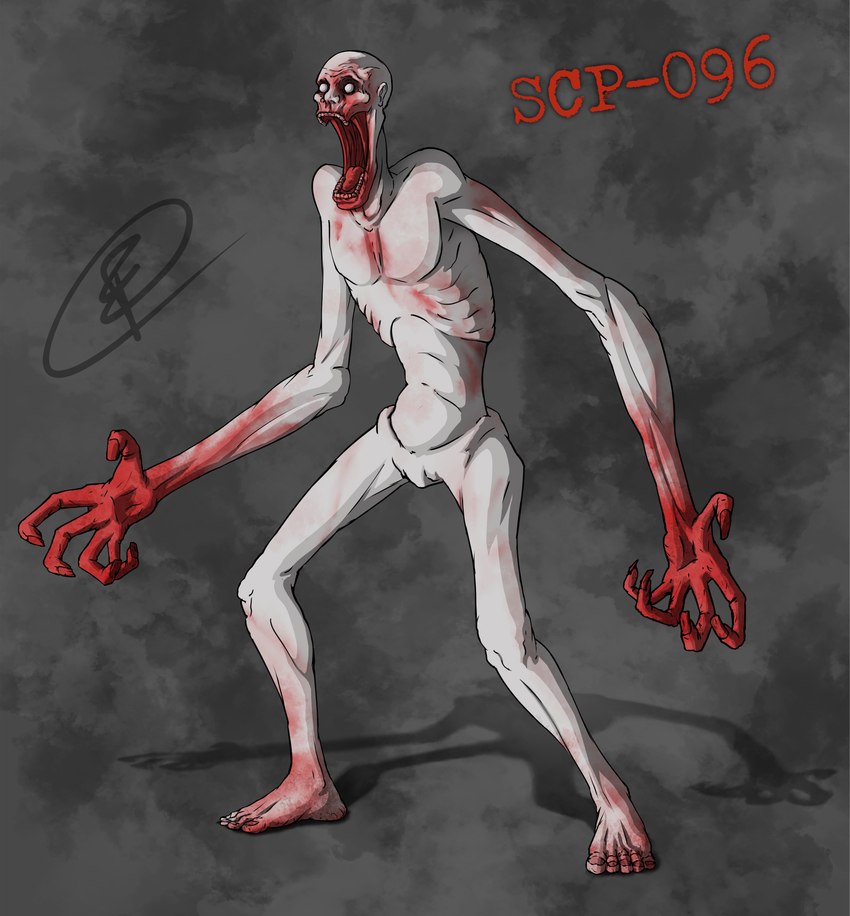 ambiguous_gender ambiguous_humanoid bald biped blood blood_on_face blood_on_feet blood_on_hand blood_on_teeth bodily_fluids buccinator chimeraecho claws collarbone colored_nails emaciated empty_eyes featureless_chest featureless_crotch feet fingernails front_view grey_background horror_(theme) humanoid_feet humanoid_hands long_claws long_fingers nails nude nude_ambiguous nude_humanoid number open_mouth pale_skin pecs plantigrade red_nails red_text red_tongue ribs shadow simple_background slim slim_ambiguous slim_humanoid solo standing text thin_arms thin_legs three-quarter_view toenails toes tongue white_body white_eyes white_skin chimericecho scp_foundation scp-096 humanoid monster monstrous_humanoid 2022 character_name clip_studio_paint_(artwork) colored digital_media_(artwork) digital_painting_(artwork) english_description full-length_portrait hi_res portrait shaded signature