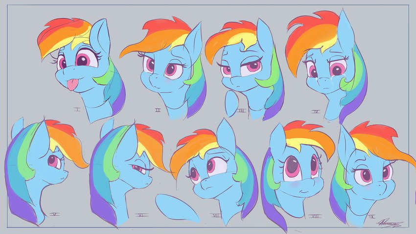 blep female feral hooves pink_eyes smile solo tongue tongue_out auroriia friendship_is_magic hasbro my_little_pony rainbow_dash_(mlp) 16:9 2020 absurd_res digital_media_(artwork) headshot_portrait hi_res portrait widescreen