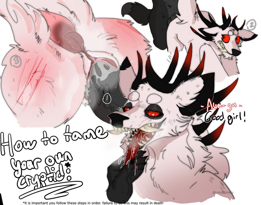 5_fingers all_fours anthro anthro_on_anthro anthro_penetrated anthro_penetrating anthro_penetrating_anthro antlers anus areola balls bent_over black_body black_claws black_fur black_horn black_nose black_tail black_text blood bodily_fluids breasts breath claws close-up cross_pupils dipstick_tail dock_(anatomy) drooling duo eyebrows faceless_anthro faceless_character faceless_male fangs female female_anthro female_focus female_penetrated finger_claws fingers forked_tongue from_behind_position fur genital_fluids genitals good_girl grey_balls grey_body grey_fur grey_penis half-closed_eyes horn humanoid_genitalia humanoid_penis humanoid_pussy interspecies long_tongue looking_back looking_pleasured male male/female male_anthro male_penetrating male_penetrating_female markings medium_breasts moan multicolored_body multicolored_fur multicolored_horn narrowed_eyes nude nude_anthro nude_female nude_male penetration penile penile_penetration penis penis_in_pussy pink_anus pink_areola puffy_anus pussy pussy_juice_on_penis raised_tail red_eyes red_horn red_text red_tongue saliva saliva_on_hand saliva_on_tongue saliva_string scratches sex sharp_teeth snout solo_focus tail tail_markings teeth text thick_eyebrows tongue tongue_grab tongue_out two_tone_body two_tone_fur two_tone_horn vaginal vaginal_fluids vaginal_penetration vein veiny_penis white_body white_eyebrows white_fur white_tail white_text wide_eyed unsobriety american_mythology indigenous_north_american_mythology mythology north_american_mythology canid deer hybrid mammal wendigo 2023 english_text hi_res sequence