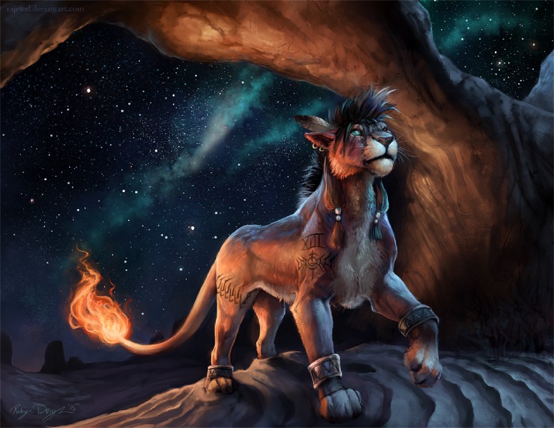 red xiii (final fantasy vii and etc) created by rhyu