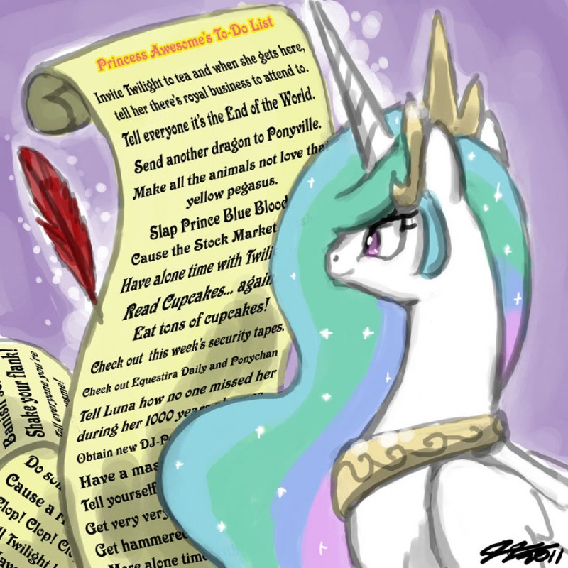 princess celestia (friendship is magic and etc) created by john joseco