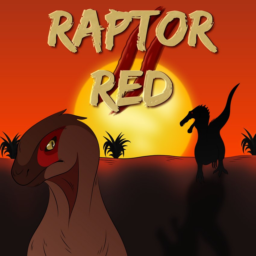 claw_marks duo fanfiction female feral frown glare plant sequel shrub silhouette sunrise title hirothedragon raptor_red_(novel) robert_t._bakker raptor_red_(character) baryonyx dinosaur dromaeosaurid prehistoric_species reptile scalie spinosaurid theropod utahraptor 1:1 absurd_res hi_res portrait